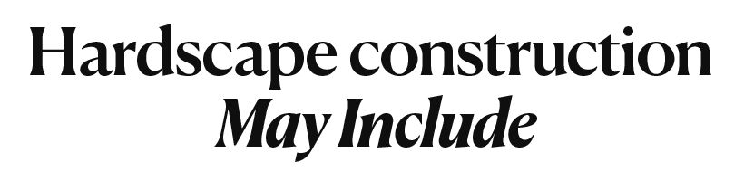 hardscape may include